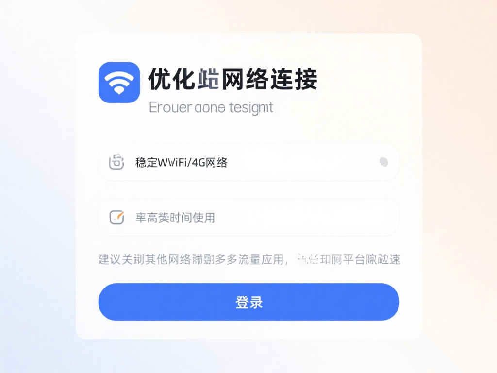 优化网络连接
若因网络问题导致登录困难，可尝试切