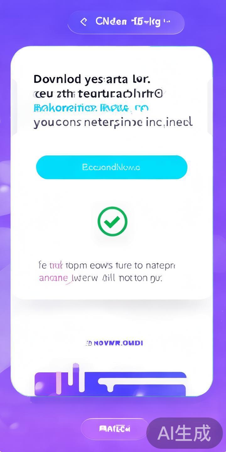点击下载链接后，系统会提示进行安全验证。确认无误后